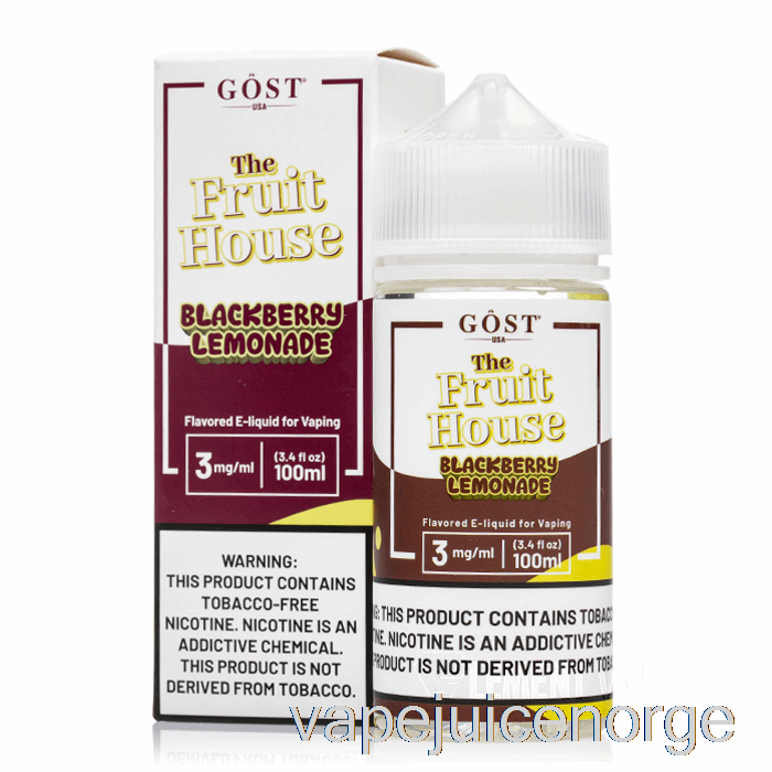 Vape Juice Bjørnebær Limonade - Frukthuset - Gost Vapor - 100ml 3mg